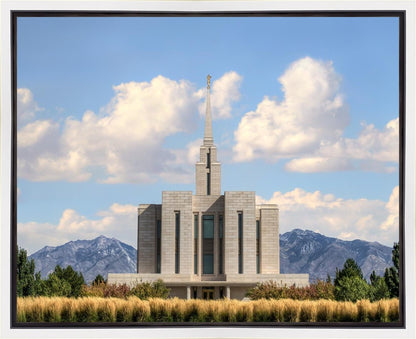 Oquirrh Mtn. Utah Temple Mountain of God Gallery Wrap