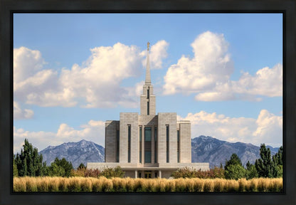 Oquirrh Mtn. Utah Temple Mountain of God Gallery Wrap