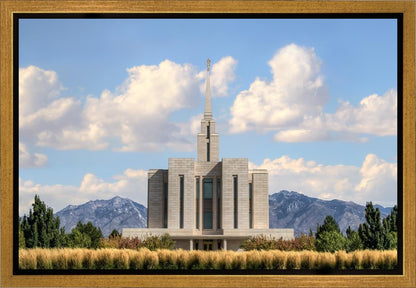 Oquirrh Mtn. Utah Temple Mountain of God Gallery Wrap