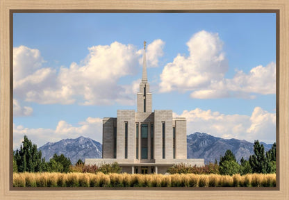 Oquirrh Mtn. Utah Temple Mountain of God Gallery Wrap