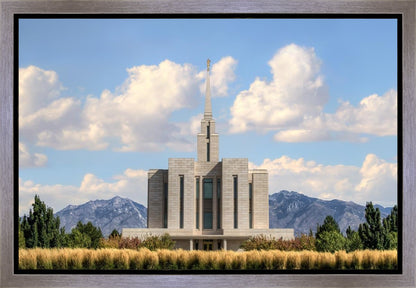 Oquirrh Mtn. Utah Temple Mountain of God Gallery Wrap