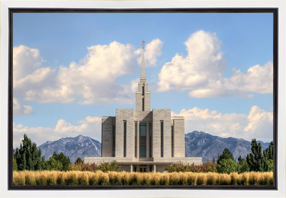 Oquirrh Mtn. Utah Temple Mountain of God Gallery Wrap