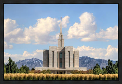 Oquirrh Mtn. Utah Temple Mountain of God Gallery Wrap