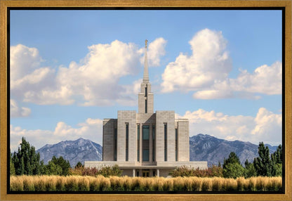 Oquirrh Mtn. Utah Temple Mountain of God Gallery Wrap