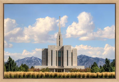 Oquirrh Mtn. Utah Temple Mountain of God Gallery Wrap