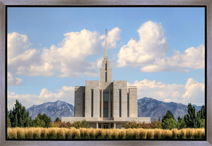 Oquirrh Mtn. Utah Temple Mountain of God Gallery Wrap