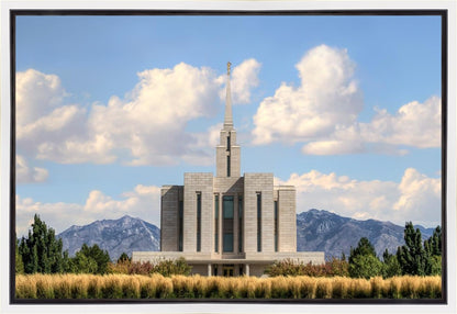 Oquirrh Mtn. Utah Temple Mountain of God Gallery Wrap