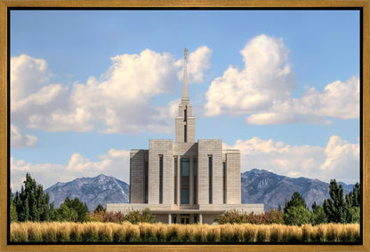 Oquirrh Mtn. Utah Temple Mountain of God Gallery Wrap