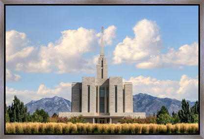 Oquirrh Mtn. Utah Temple Mountain of God Gallery Wrap