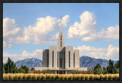 Oquirrh Mtn. Utah Temple Mountain of God Gallery Wrap