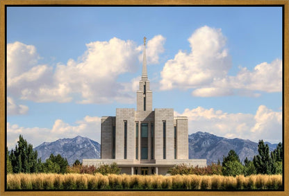 Oquirrh Mtn. Utah Temple Mountain of God Gallery Wrap