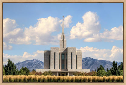 Oquirrh Mtn. Utah Temple Mountain of God Gallery Wrap