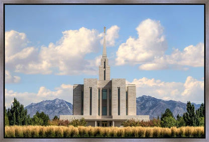 Oquirrh Mtn. Utah Temple Mountain of God Gallery Wrap