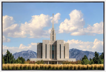 Oquirrh Mtn. Utah Temple Mountain of God Gallery Wrap