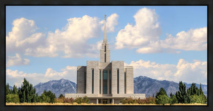 Oquirrh Mtn. Utah Temple Mountain of God Gallery Wrap