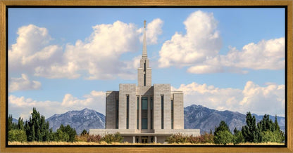 Oquirrh Mtn. Utah Temple Mountain of God Gallery Wrap