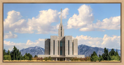 Oquirrh Mtn. Utah Temple Mountain of God Gallery Wrap
