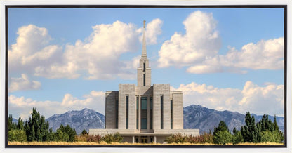 Oquirrh Mtn. Utah Temple Mountain of God Gallery Wrap