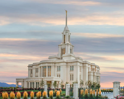 Payson Utah Temple His Holy House Gallery Wrap