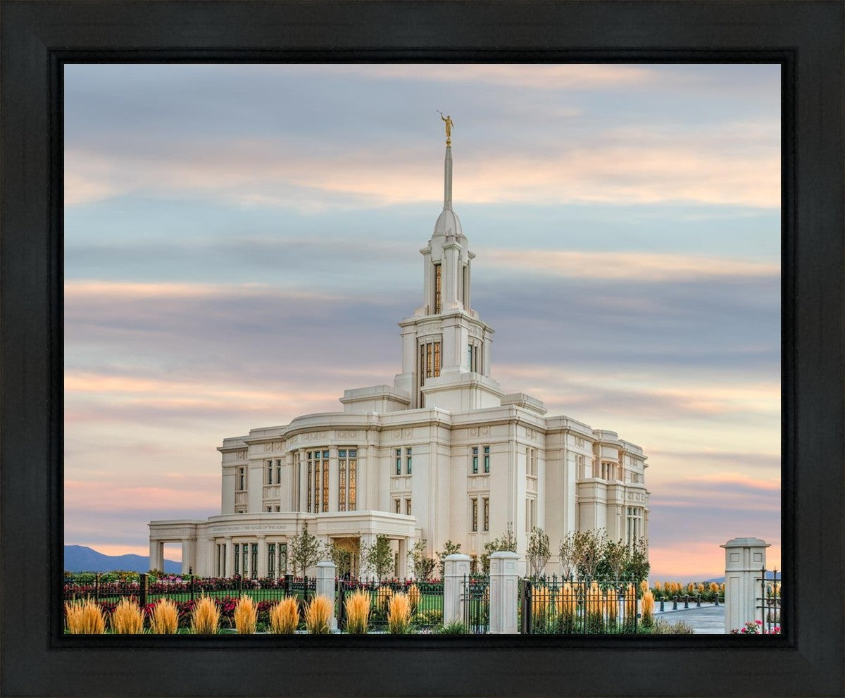 Payson Utah Temple His Holy House Gallery Wrap