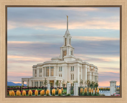 Payson Utah Temple His Holy House Gallery Wrap