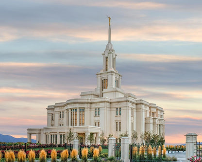 Payson Utah Temple His Holy House Gallery Wrap