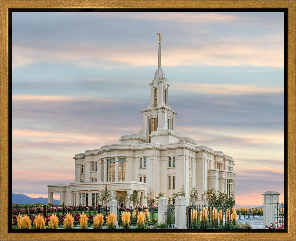 Payson Utah Temple His Holy House Gallery Wrap