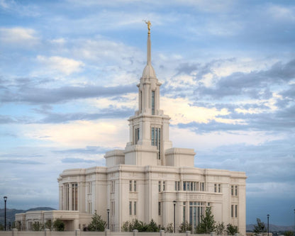 Payson Utah Temple the Temple of Our Lord Gallery Wrap