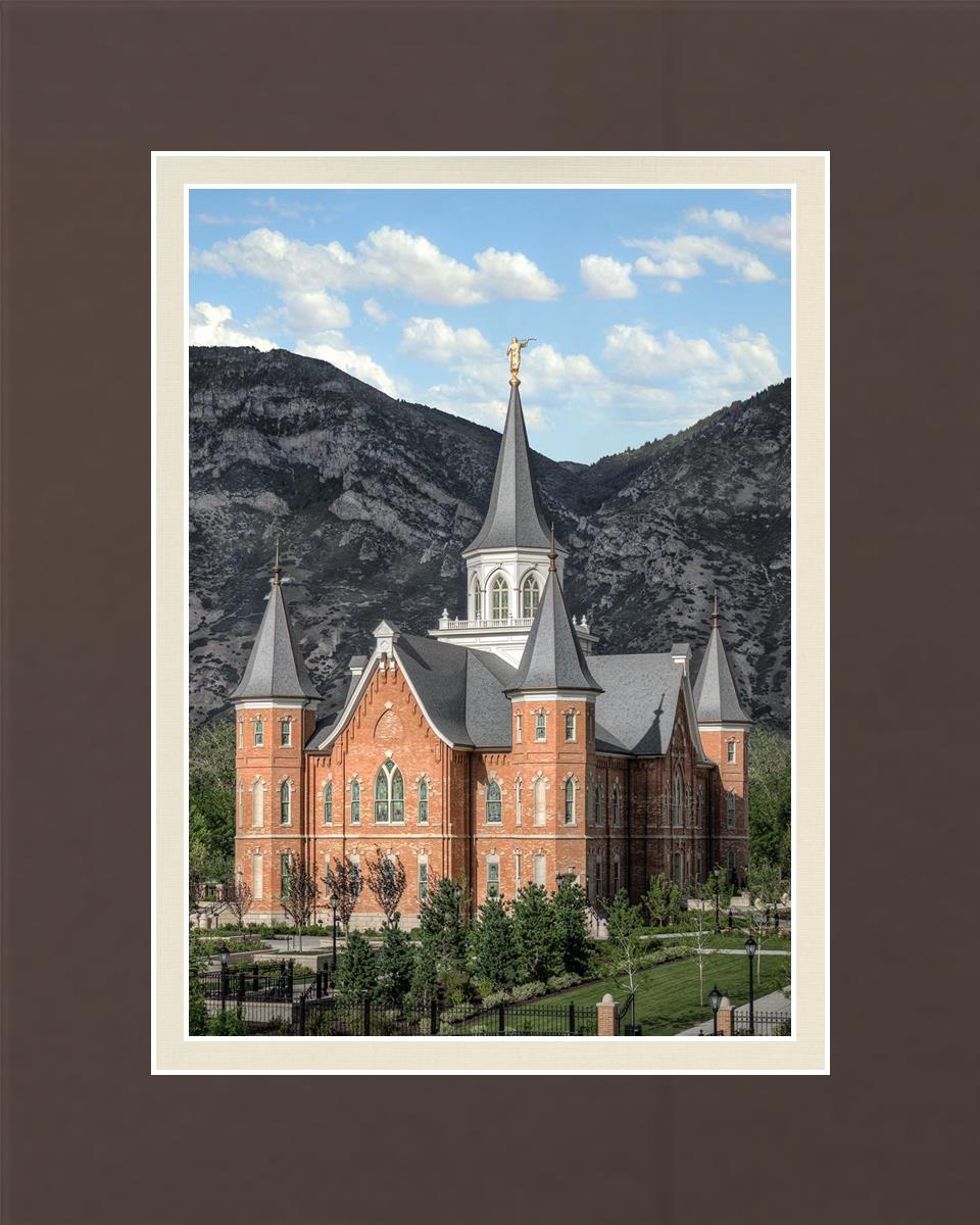 Provo City Center Utah Temple Y Mountain Portrait