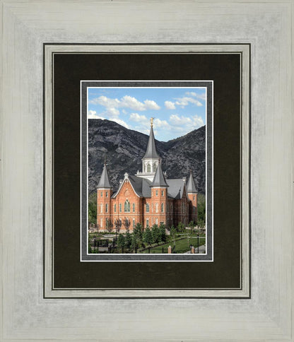 Provo City Center Utah Temple Y Mountain Portrait