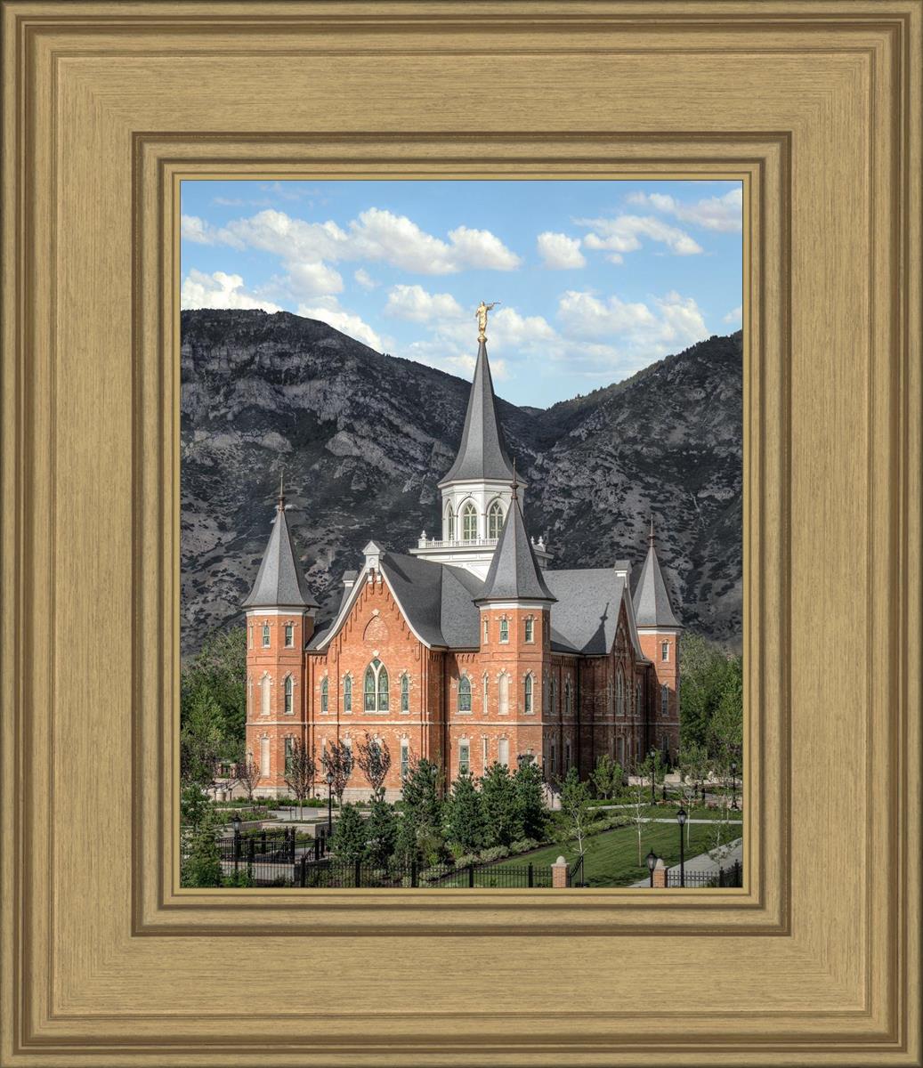 Provo City Center Utah Temple Y Mountain Portrait