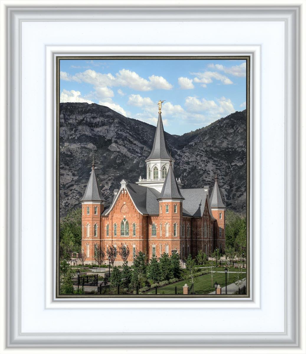 Provo City Center Utah Temple Y Mountain Portrait