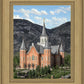 Provo City Center Utah Temple Y Mountain Portrait
