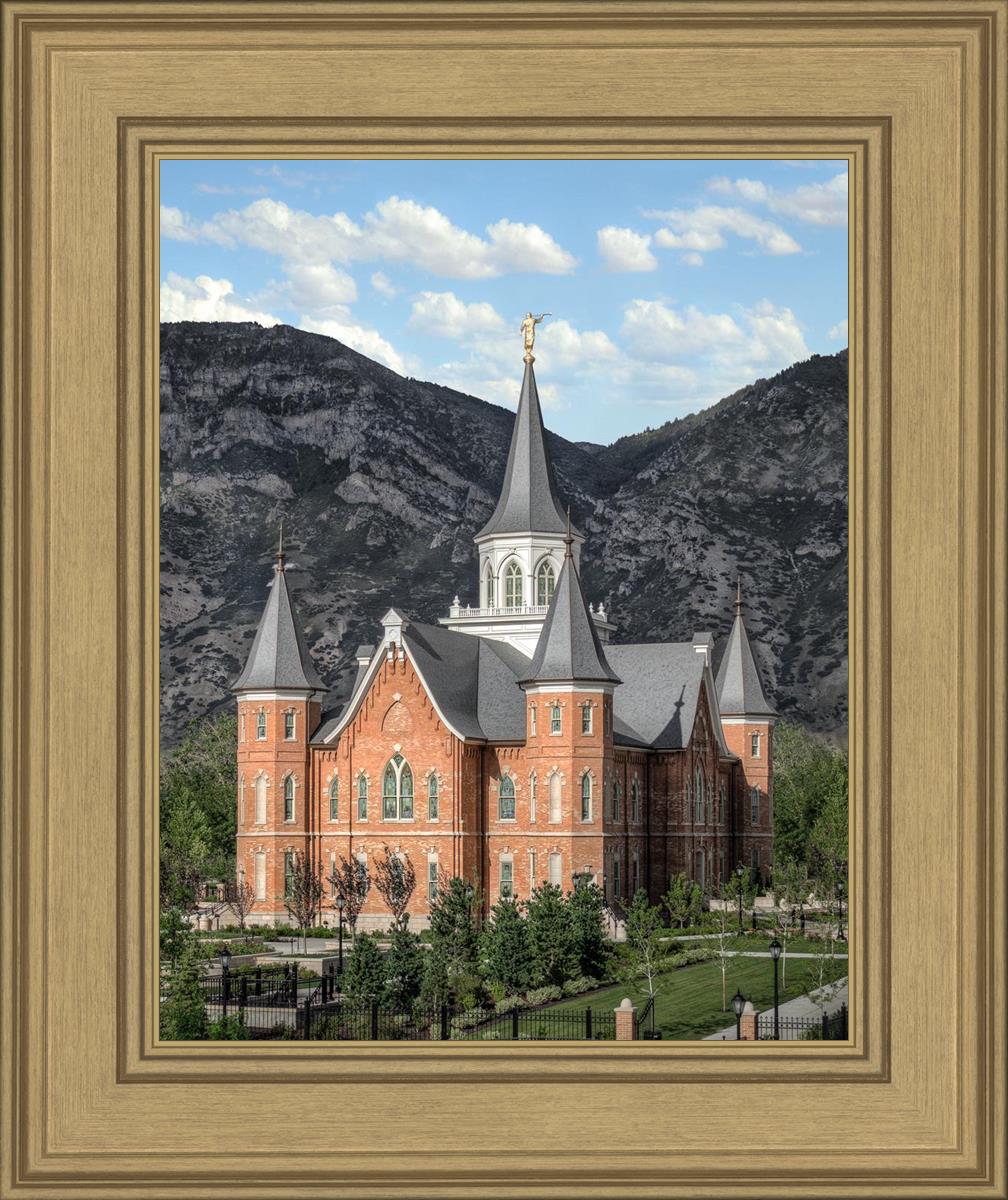 Provo City Center Utah Temple Y Mountain Portrait