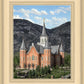 Provo City Center Utah Temple Y Mountain Portrait