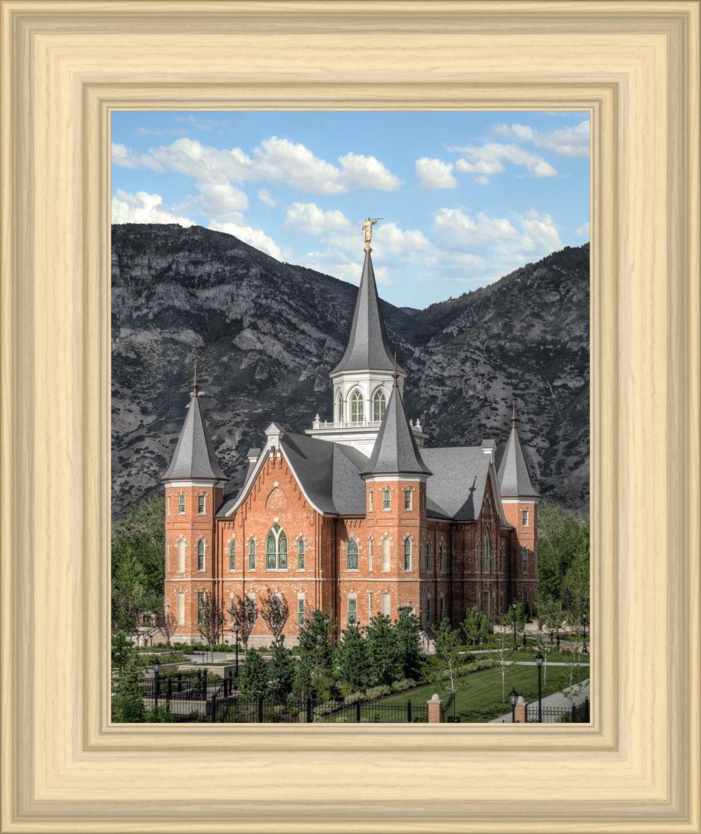 Provo City Center Utah Temple Y Mountain Portrait