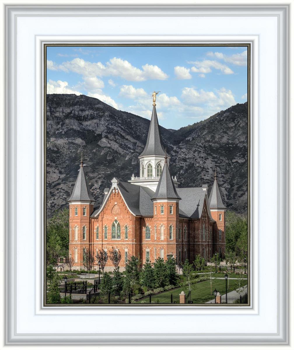 Provo City Center Utah Temple Y Mountain Portrait