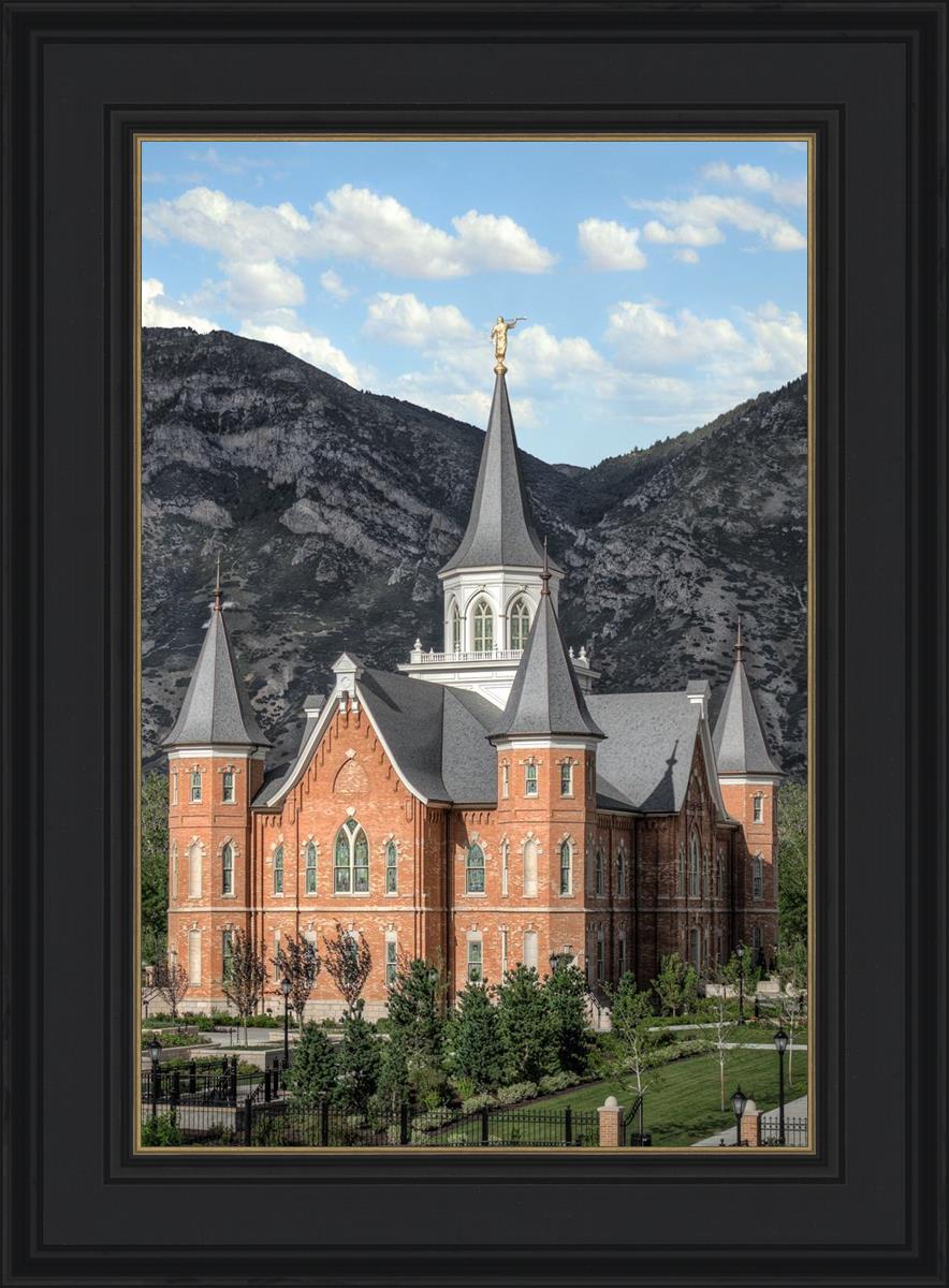 Provo City Center Utah Temple Y Mountain Portrait