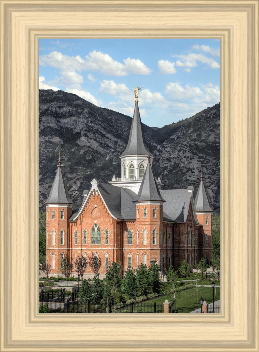 Provo City Center Utah Temple Y Mountain Portrait