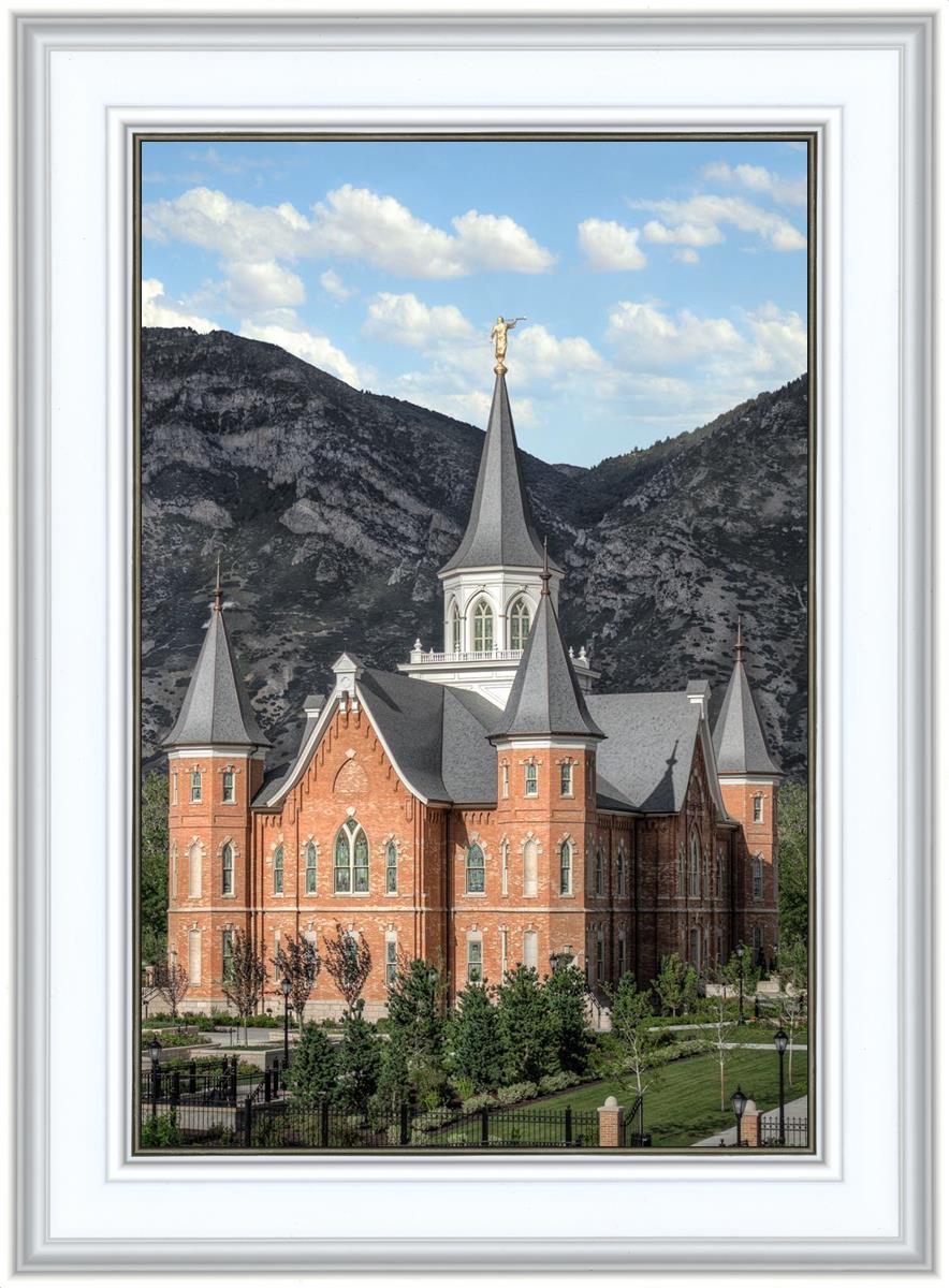 Provo City Center Utah Temple Y Mountain Portrait