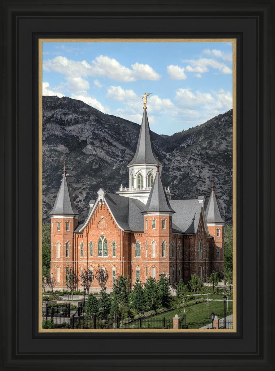 Provo City Center Utah Temple Y Mountain Portrait