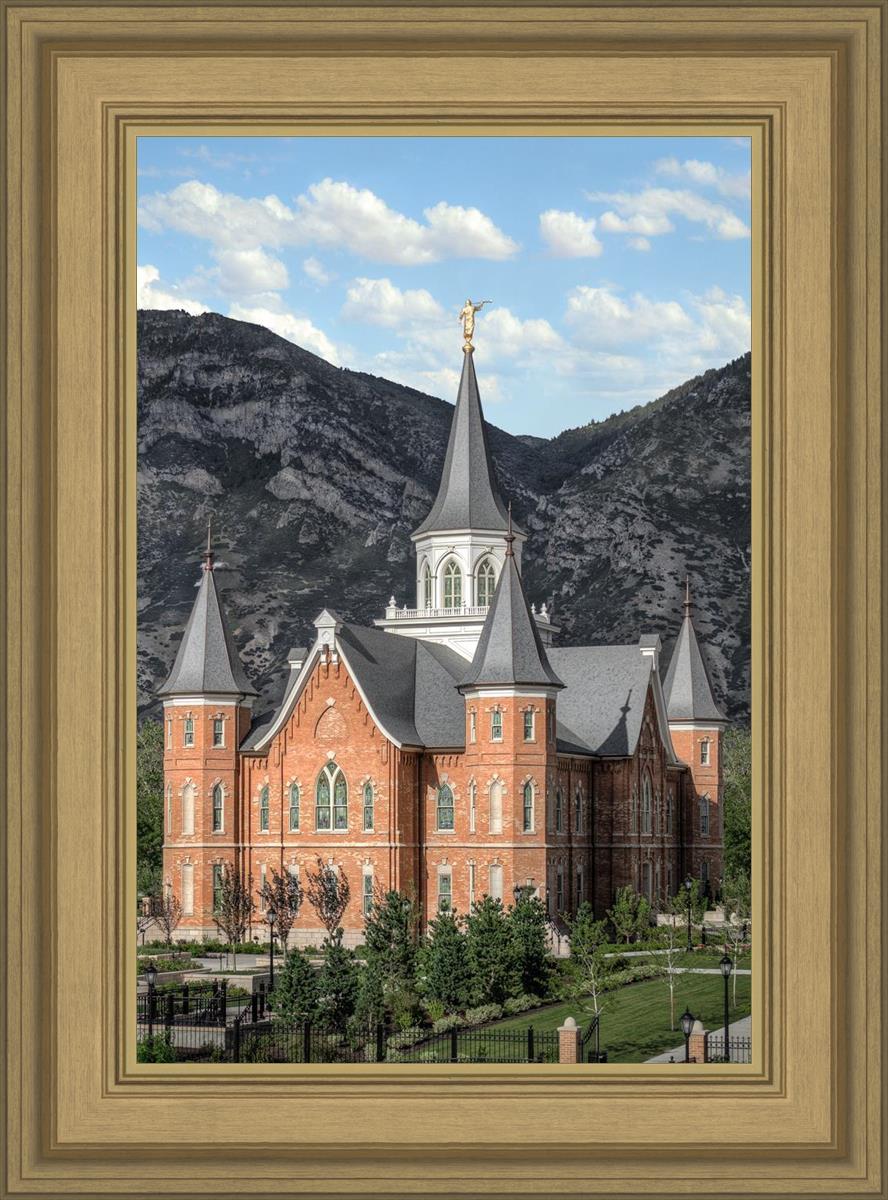 Provo City Center Utah Temple Y Mountain Portrait