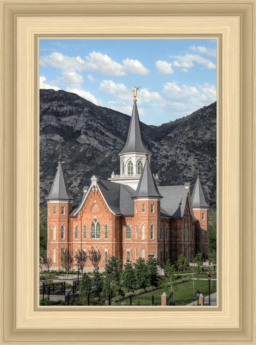 Provo City Center Utah Temple Y Mountain Portrait