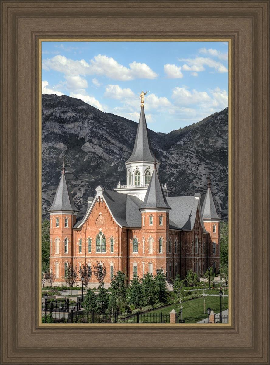 Provo City Center Utah Temple Y Mountain Portrait