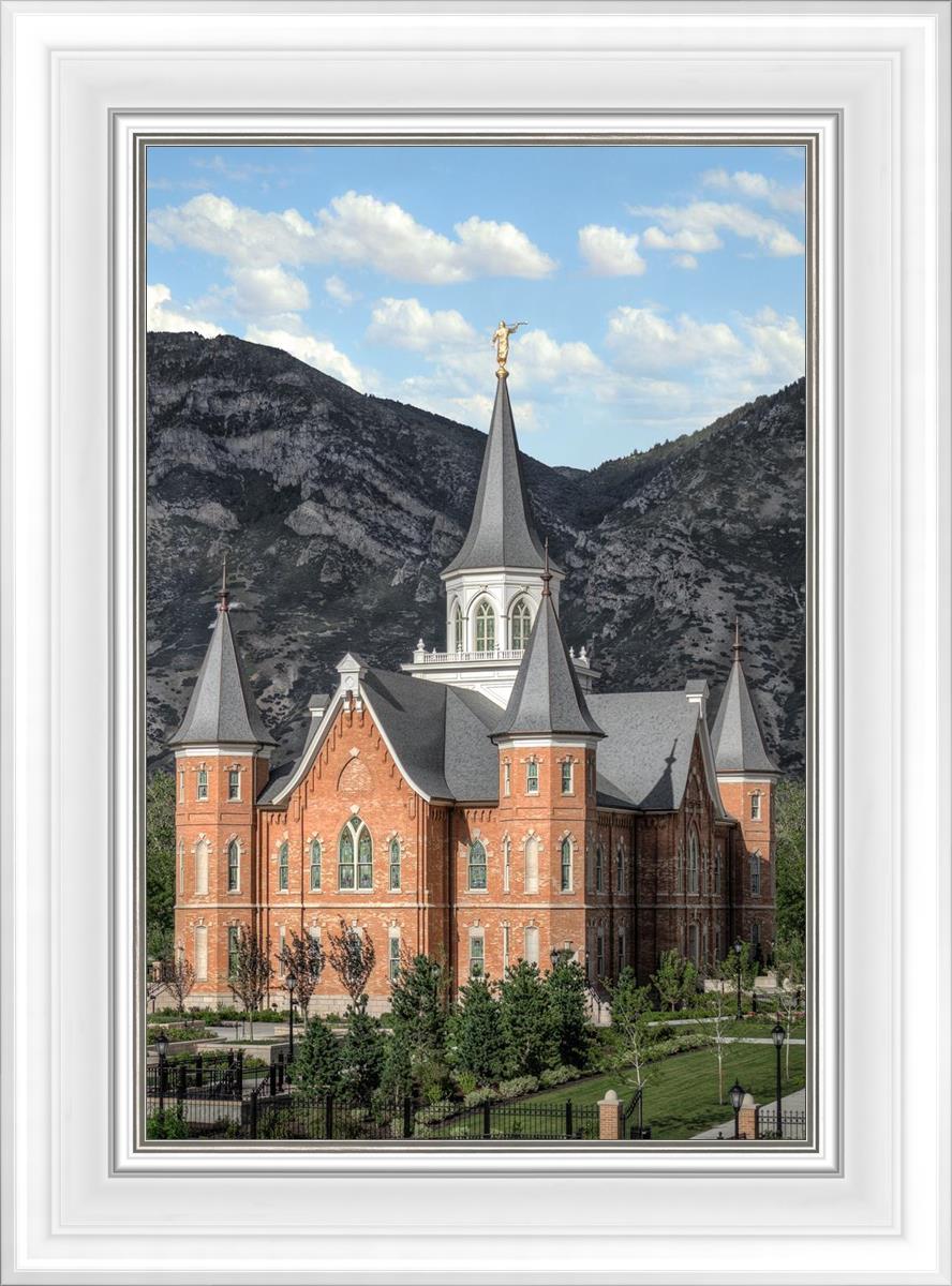 Provo City Center Utah Temple Y Mountain Portrait