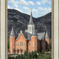 Provo City Center Utah Temple Y Mountain Portrait
