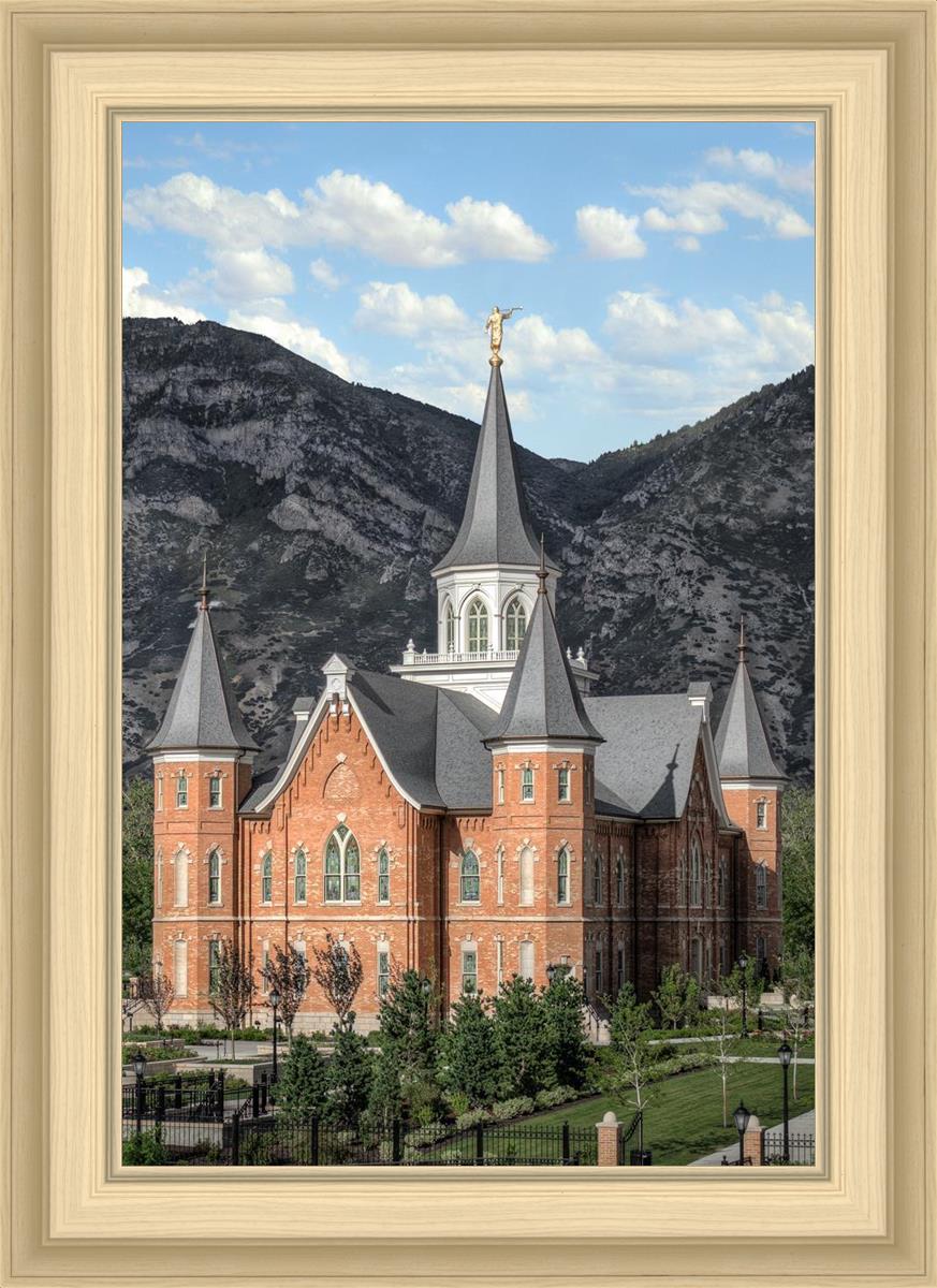 Provo City Center Utah Temple Y Mountain Portrait
