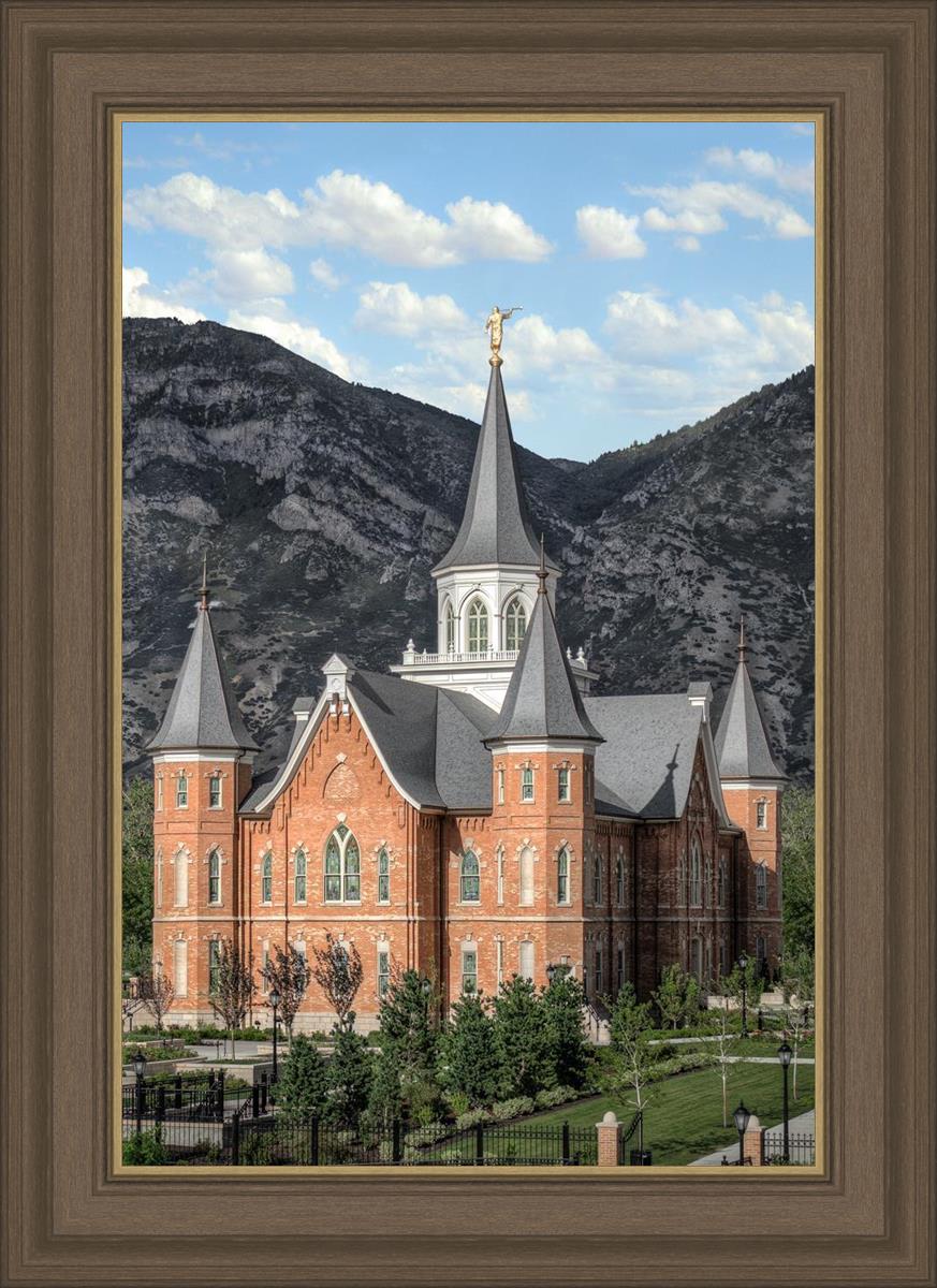 Provo City Center Utah Temple Y Mountain Portrait
