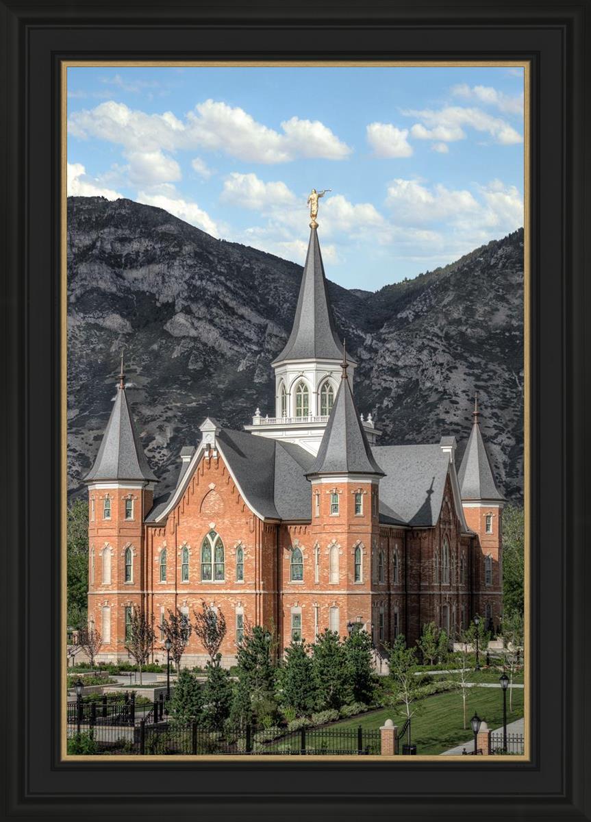 Provo City Center Utah Temple Y Mountain Portrait