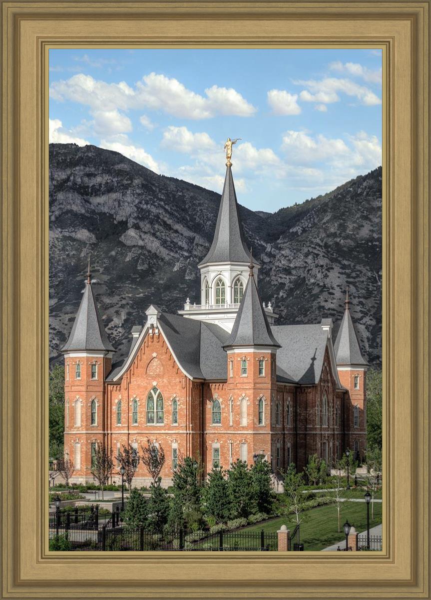 Provo City Center Utah Temple Y Mountain Portrait